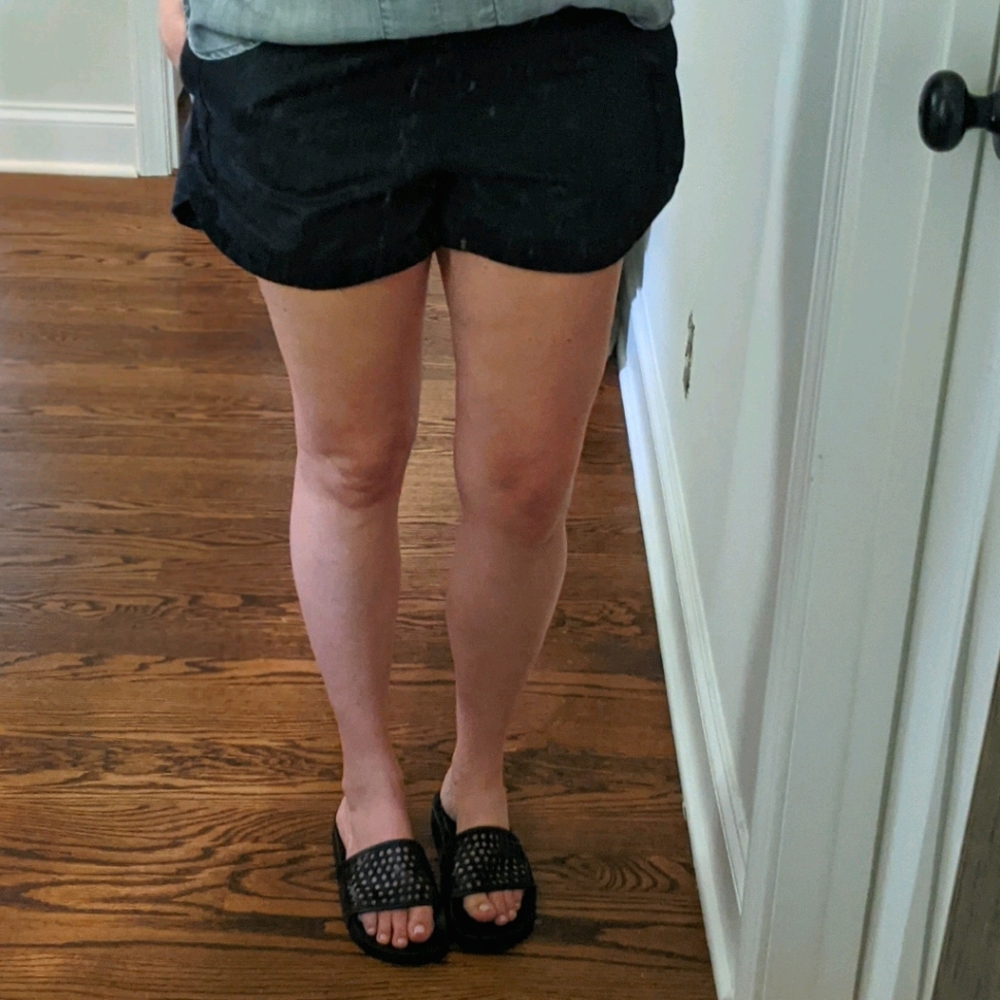 Zara basic size M faux leather shorts